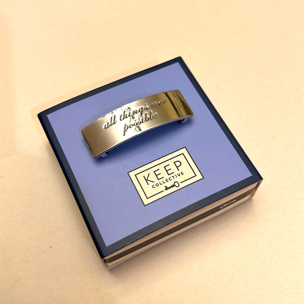 Keep Collective Silver All Things Are Possible Charm
